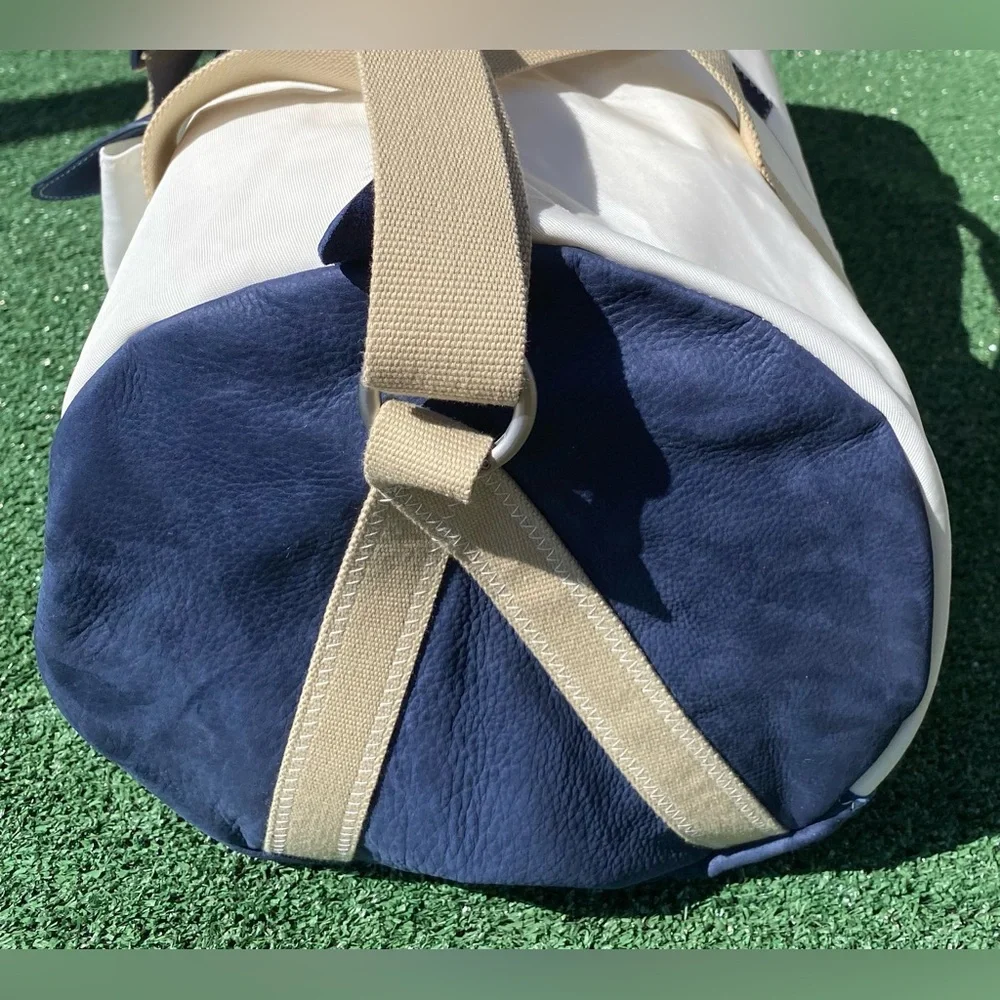 727 Sailbags Heritage Onshore Canvas Leather Duffel Bag Weekender Carry-on Bag